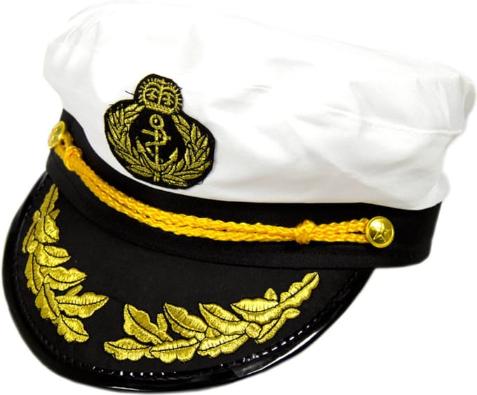 Folat Kapiteinspet - matroos / schippers pet - volwassenen - carnaval - pride