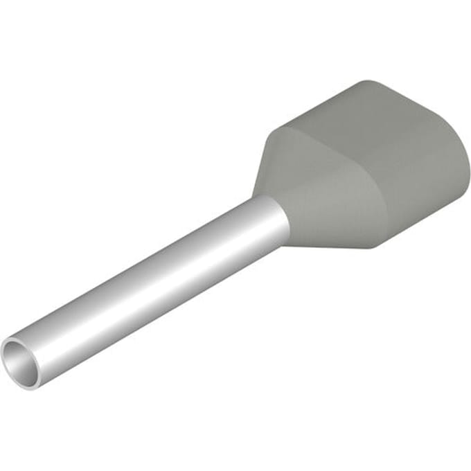 Twin Draad Eindklem 0.75mm² Elektrogalvaniseerd Koper - 9202830000 [500 Stuks]