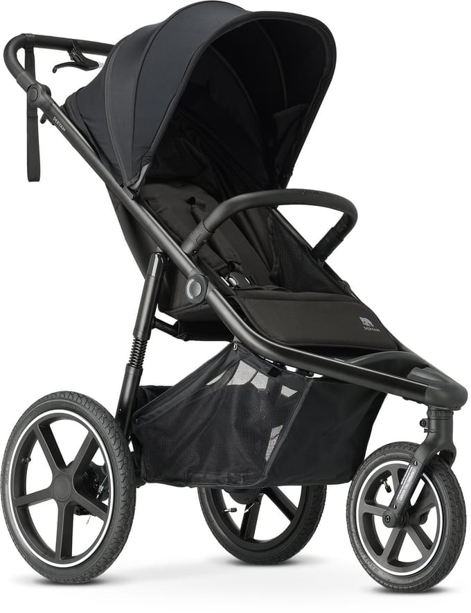 Deryan Bolt hardloop kinderwagen - Jogging buggy - Muggennet - Zwart