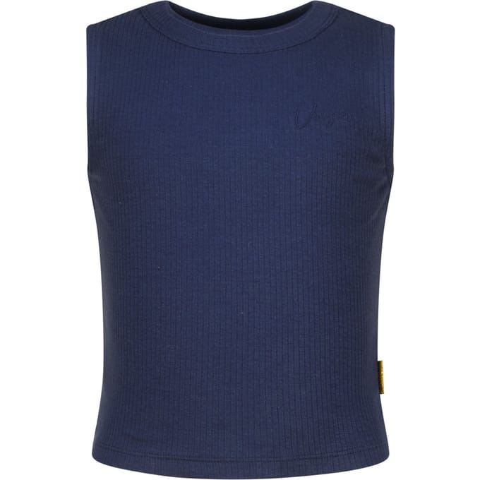 Vingino Girls Basic-crop Rib Top Top Dark Blue Taglia: 16 | Camicie Outlet | kids | Blu