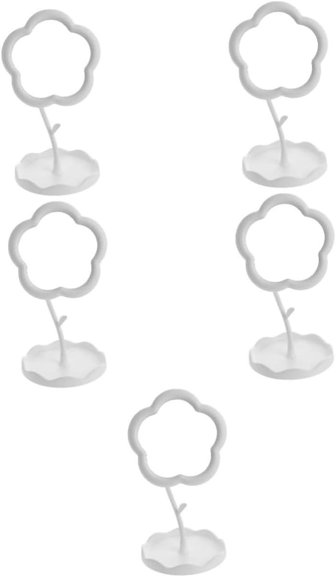 Zonnebloem Spiegel - Make-up spiegel - Bureau Decoratie - Met Standaard - 5 Stuks - Wit