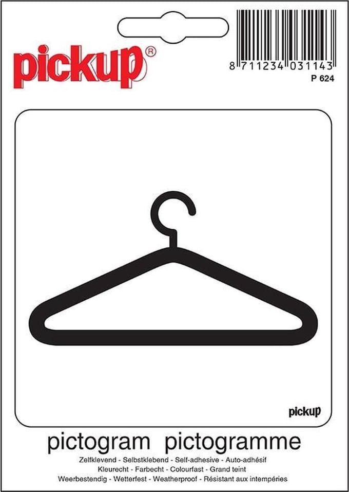 Pickup Pictogram 10x10 cm - Garderobe