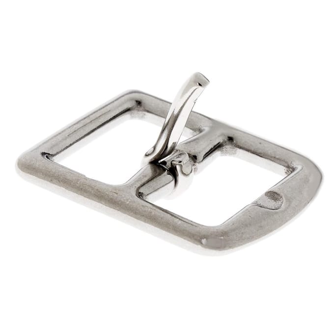 Accessoires de boucle de ceinture d'étrier d'acier inoxydable équestre 45 x 35m argenté