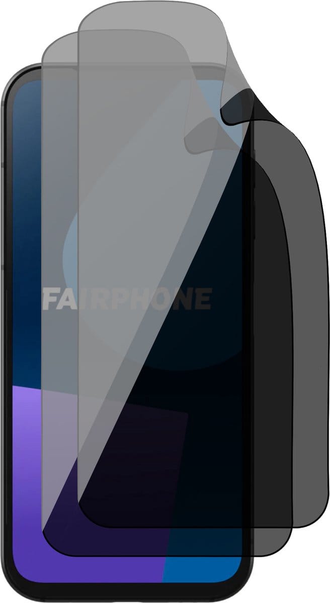 Privacy Screenprotector geschikt voor Fairphone 5 - 2x FlexGuard Screen Protector
