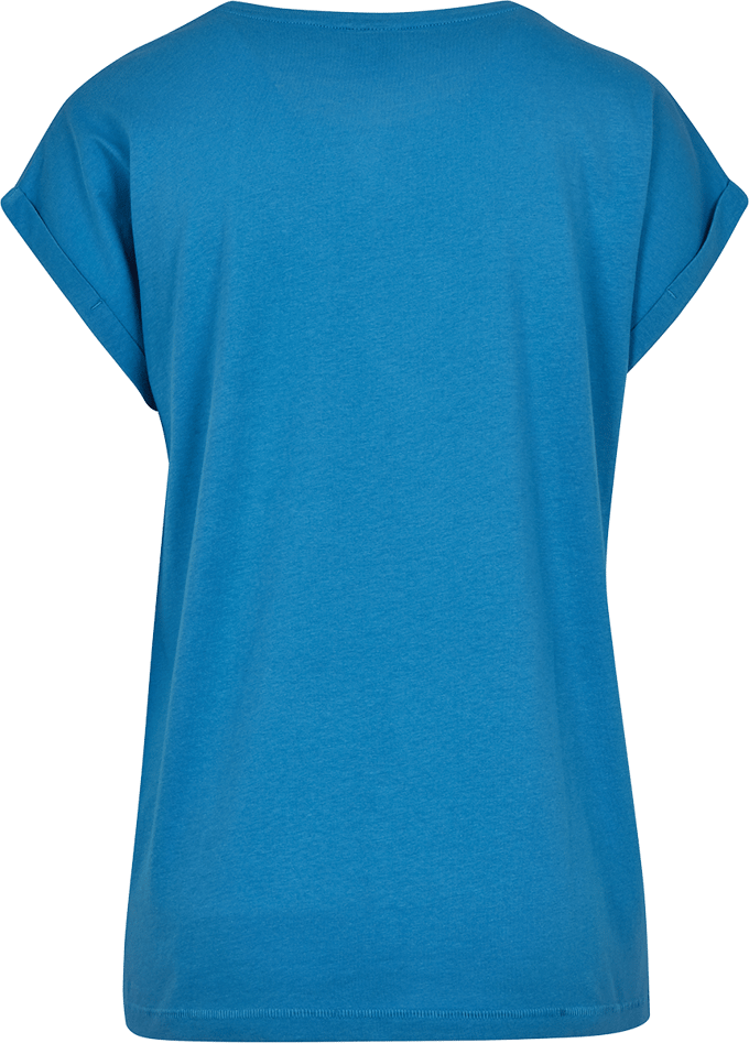 Urban Classics Extended Shoulder Tee Dames T-shirt - blauw - 3XL