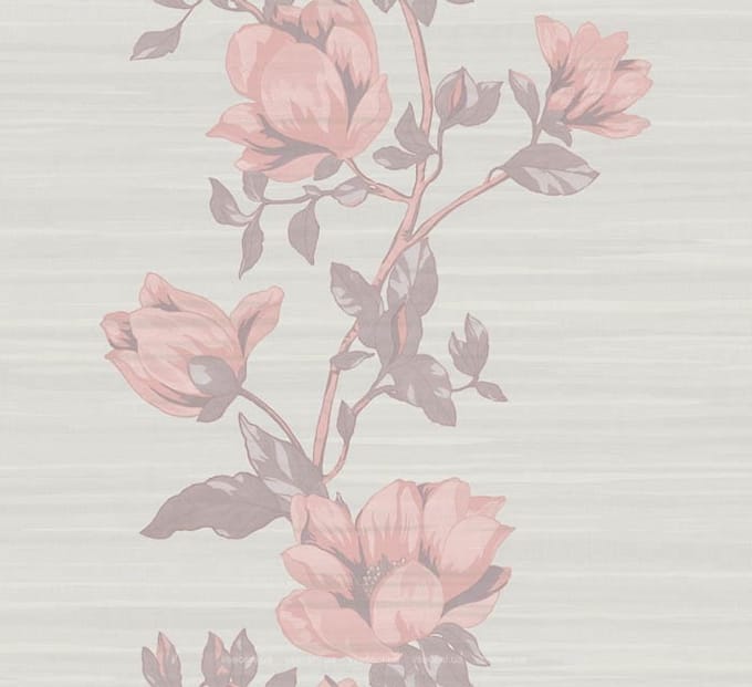 Exclusief behang 70 cm breed met relief bloemen italians 3504