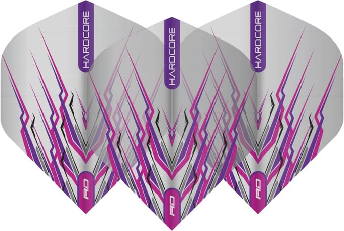 Red Dragon Peter Wright Hardcore Mohawk Purple - Dart Flights