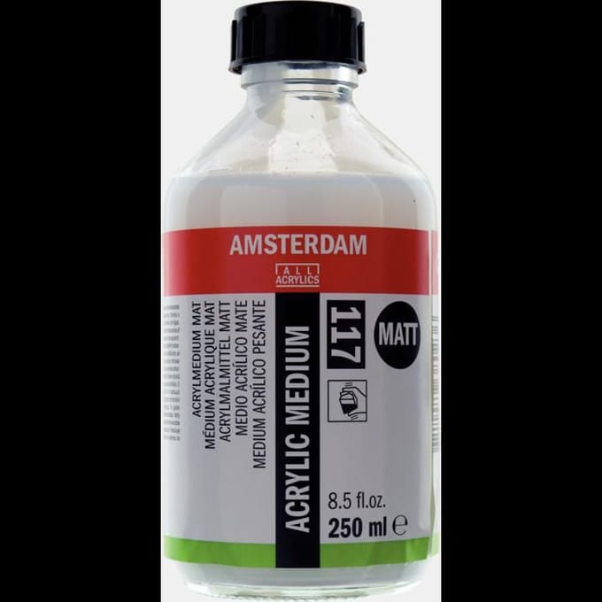 Médium - Peinture acrylique - Mat - Amsterdam - Flacon 250ml