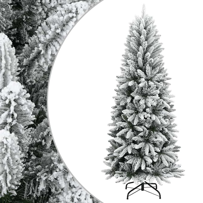 vidaXL - Kerstbomen - Warmwit - PVC - en - plastic - en - staal - en - PE
