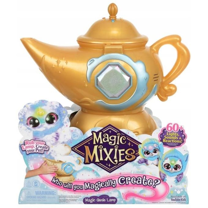 : Magic Mixies Magische Wonderlamp blauw Elektroniche knuffels Interactieve knuffels