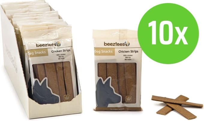 Beeztees Chicken Strips 150 gram - hondensnack - 10 verpakkingen