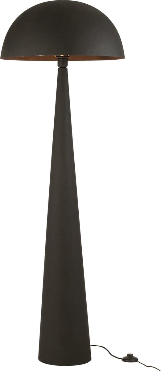 J-Line lamp Paddenstoel - metaal - zwart