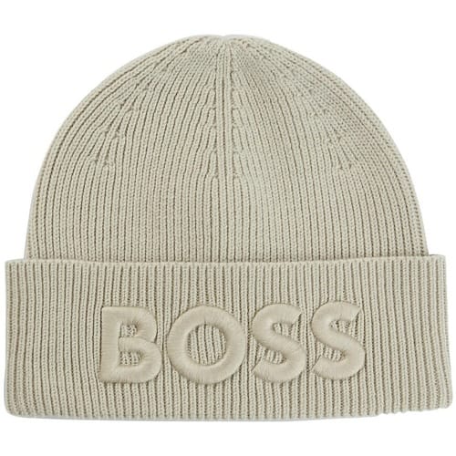 BOSS Dop Afox Beanie Nature Lichtgrijs