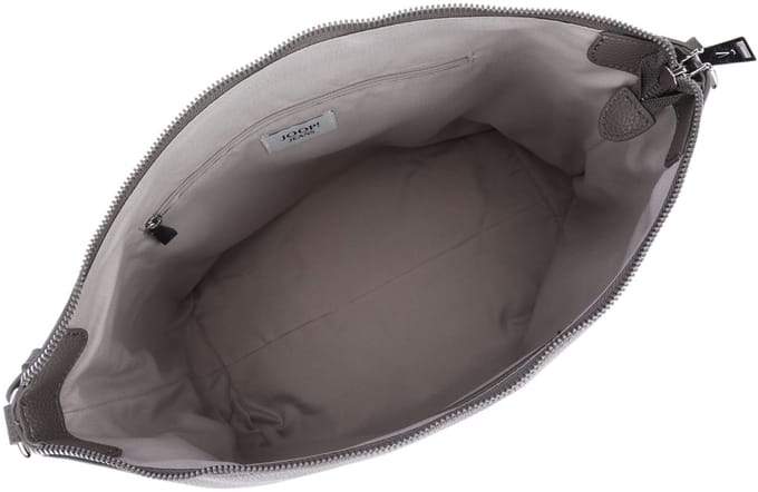 JOOP! schoudertas Lettera 1.0 Dalia Hobo Bag Grey donkergrijs