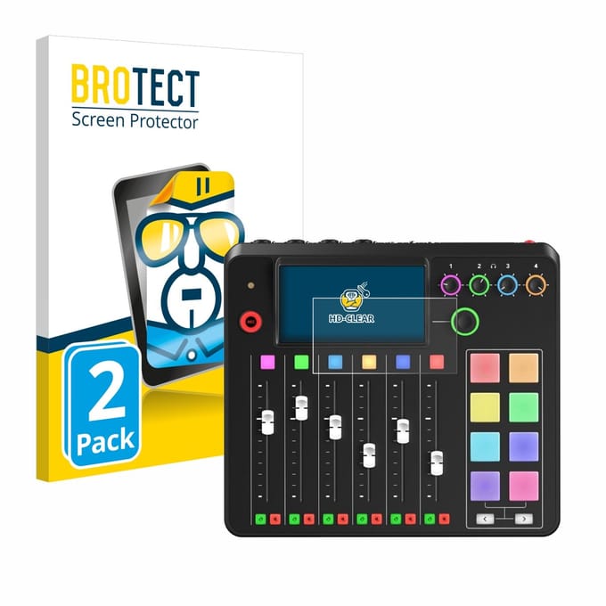 BROTECT - Screenprotector voor Rode Rodecaster Pro II - Folie Beschermfolie transparant 2 Stuks