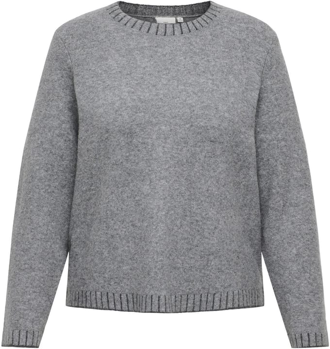 ONLY CARMAKOMA - CARFINA LS STITCH O-NECK KNT - Dames - Gebreide truien