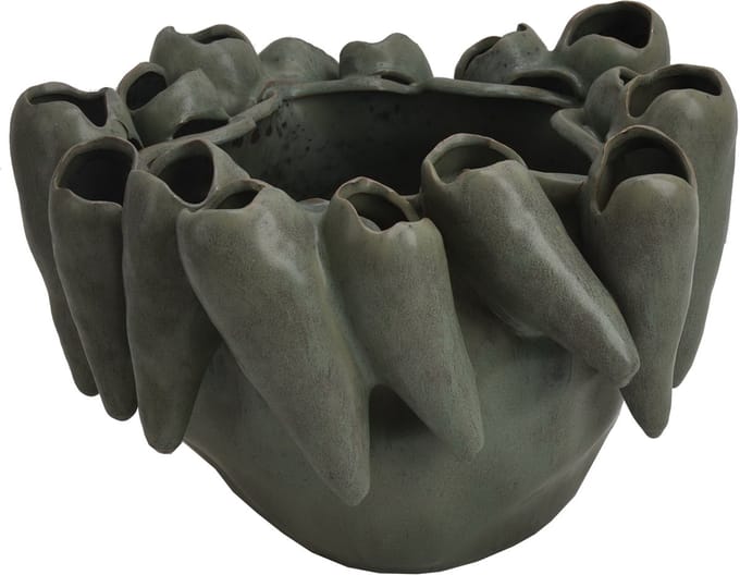 HD Collection Vaas Aardewerk Groen 39x35,5x26cm