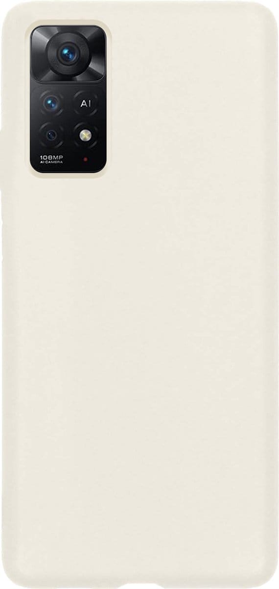 Hoes - Geschikt voor Xiaomi Redmi Note 11 - Sterk & Shockproof - Hoesje Cover - Siliconen Case - Wit