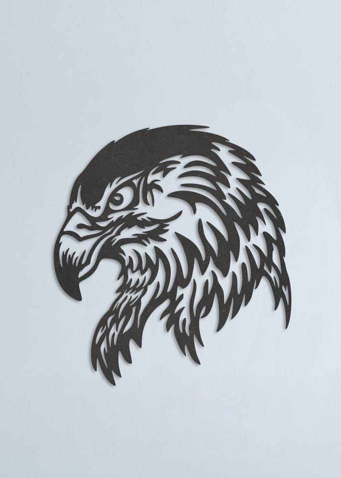 Wanddecoratie dieren | Adelaar - M (36x40cm)