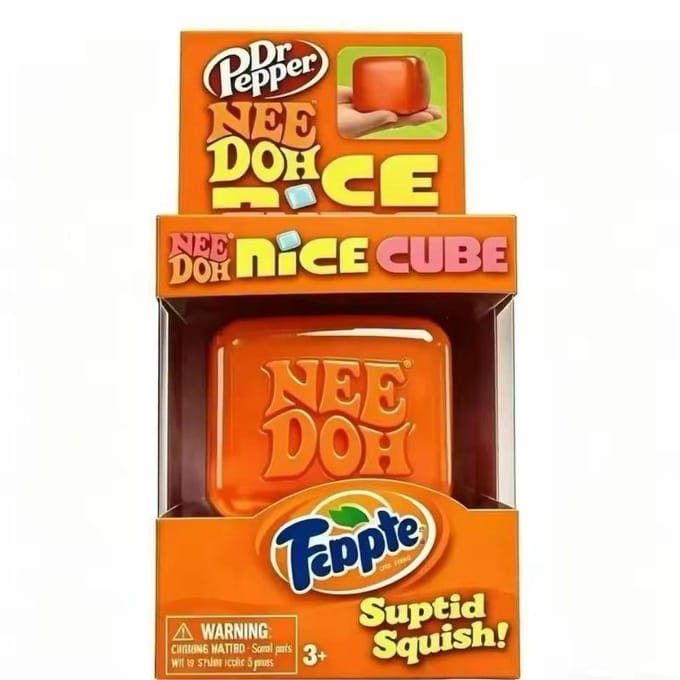 Needoh Nice Cube Sensorische Stressverlichter Fidget Tool voor Angst & Focus Bureau Sensorische Kubus voor Volwassenen & Kinderen