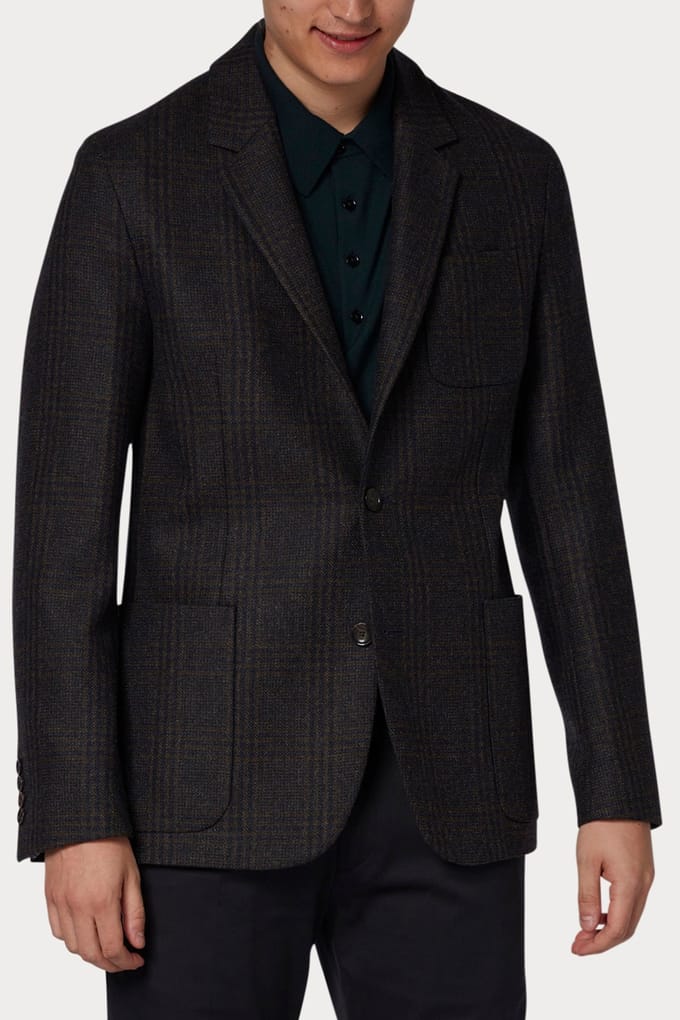 Paul Smith Mens 2 Button Jacket Brown Maat: 52 | Blazers Outlet | Heren | Bruin