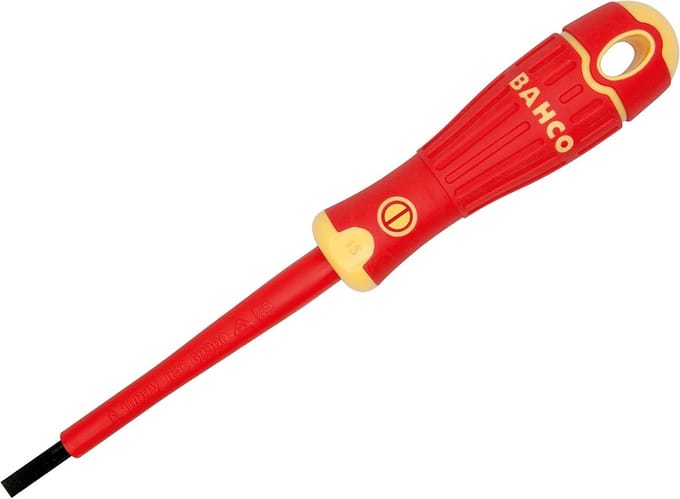 Geïsoleerde Schroevendraaier Sleuf 4.0 x 100 mm - Sterke Tool voor Elektriciens