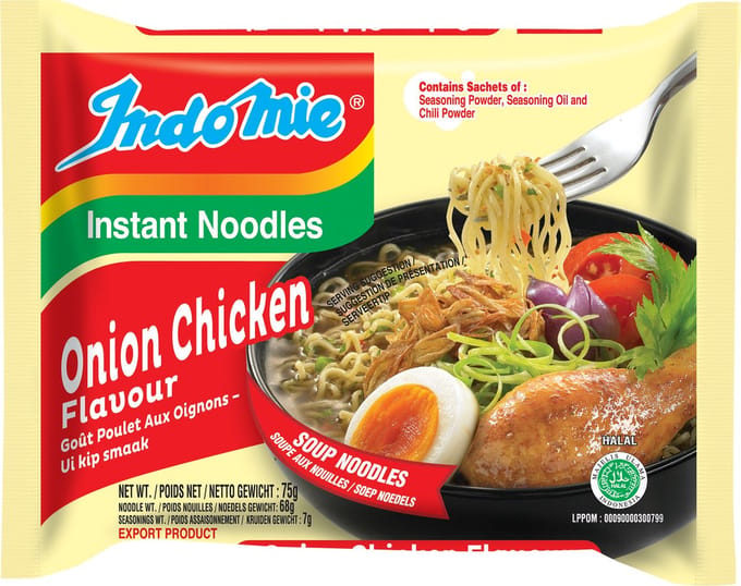 Indomie Instant Noodles - Onion Chicken Flavour - 40 x 80g