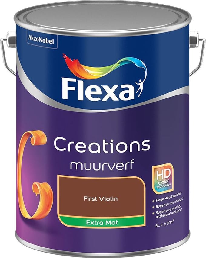 Flexa - Creations Muurverf Extra Mat - First Violin - Mengverf - 5 L