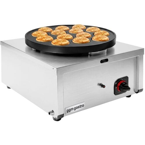 GGM Gastro Gas Crêpes-Gerät - Form: 14 Pfännchen Zilver