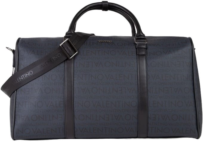 VALENTINO reistas Billion Duffel Bag Blu / Nero blauwgrijs