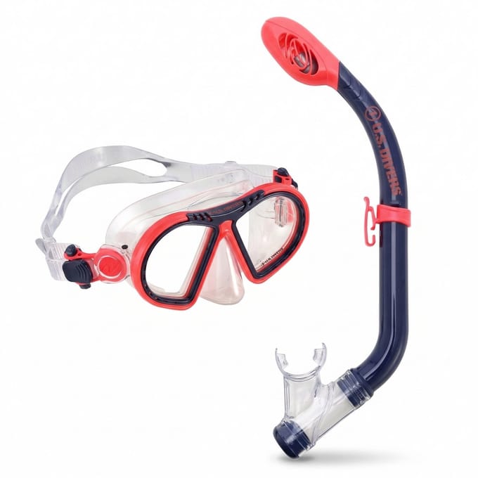 US Divers Toucan Combo - Snorkelset - Duikbril - Snorkel - Kinderen - Roze/Paars