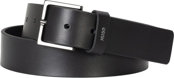 HUGO leren heren riem - zwart