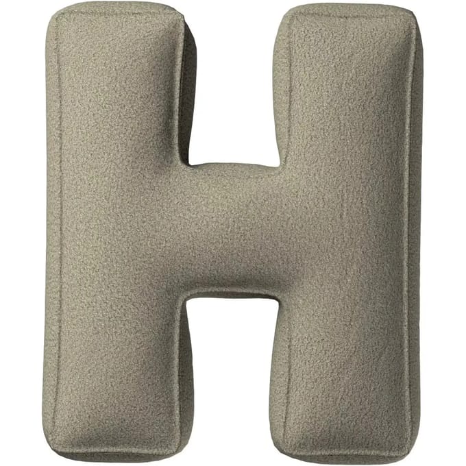 Kussen letter h Yellow Tipi Boucle