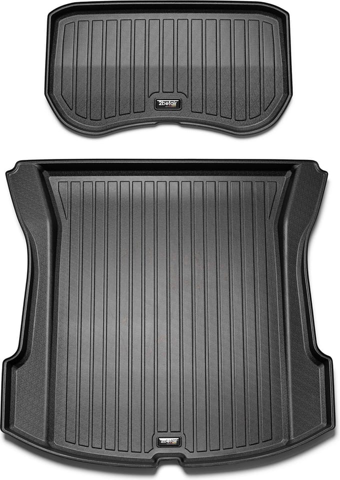Tesla Model 3 Rubberen Kofferbakmatten Set Trunk en Frunk Auto Accessoires Nederland en België