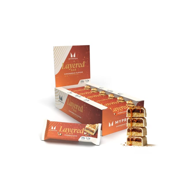 Eiwitreep met laagjes - 12 x 60g - Gingerbread - Limited Edition
