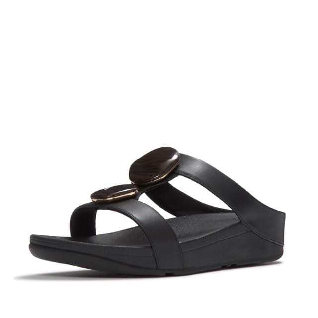 Dames muiltjes FitFlop Fino Marbled-Stone H-Bar