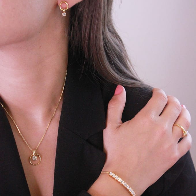 Mia Octavia Sets - Goud en Kristal