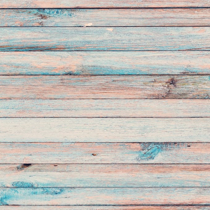 Vinyl | Vloerkleed vinyl | Old wood aqua | 95x145 cm