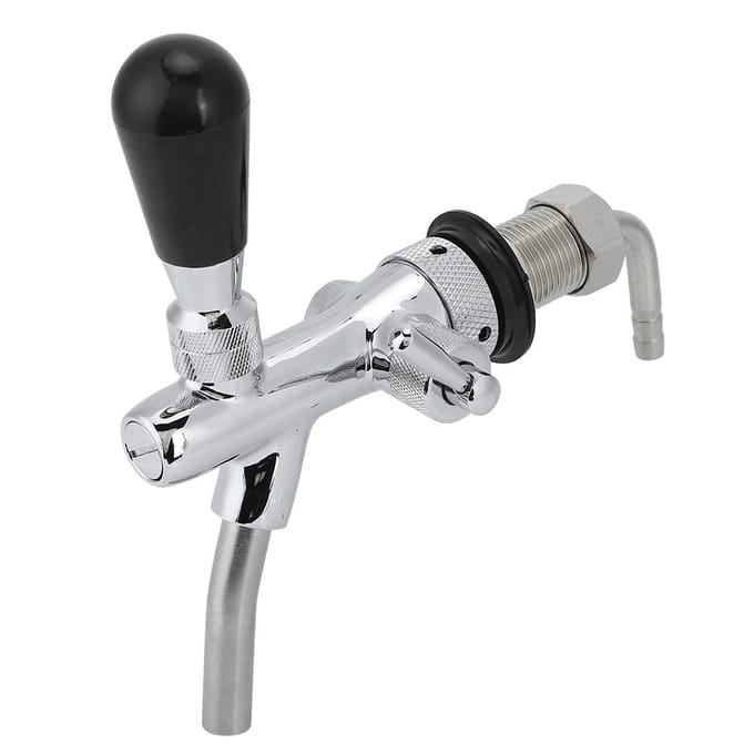 G5/8in Draad Verchroomd Messing Roestvrij Staal Verstelbare Biertap Kraan Bierfust Accessoires gray