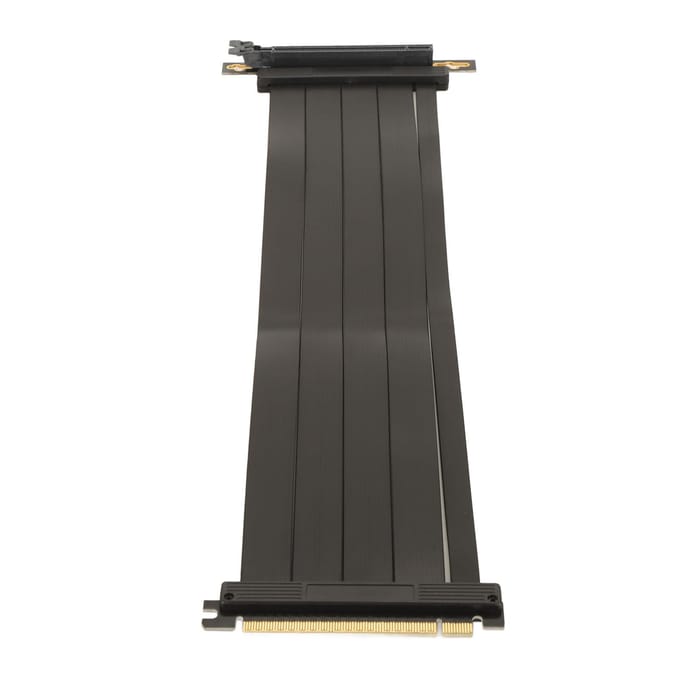 PCIE 4.0 X16 Riser Kabel Hoge Snelheid Flexibele Afscherming 90 Graden Connector GPU Verlengkabel voor black