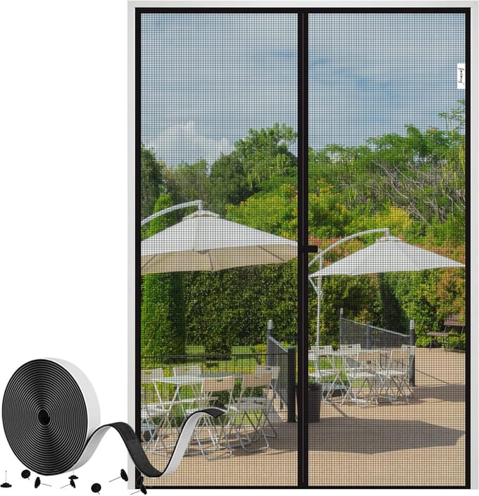 Vliegengordijn 160x230 CM - Magnetisch Deurgordijn voor Decoratieve en Functionele Deurafsluiting