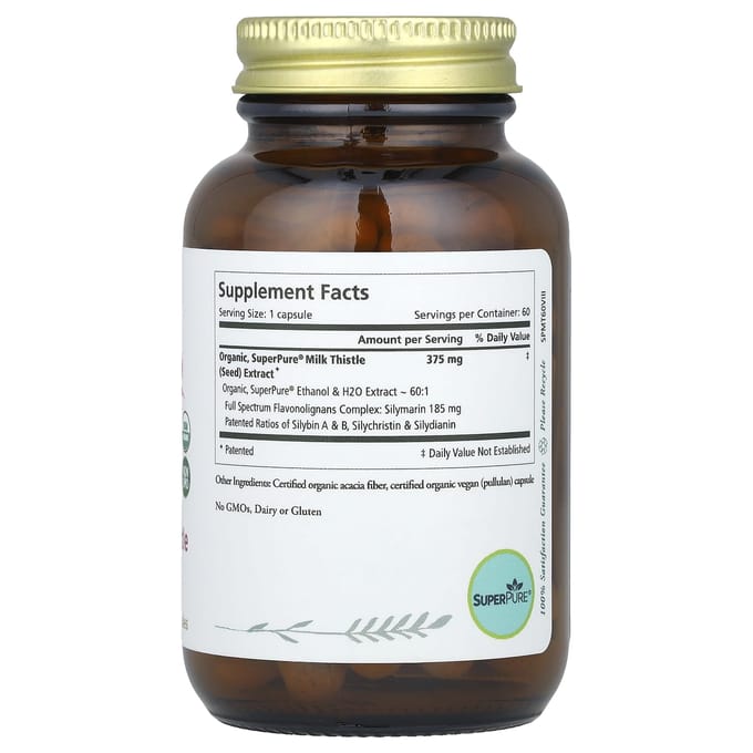 Pure Synergy, Super Pure Mariadistel Biologisch Extract, 60 Capsules
