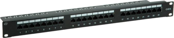 VALUE Cat.6 19" patchpanel, 24 ports, UTP