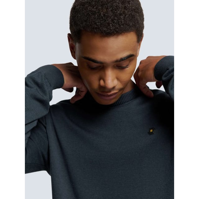 No Excess Pullover crewneck 2 coloured melang night