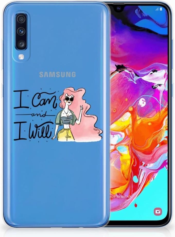 Samsung Galaxy A70 Telefoonhoesje met Naam i Can
