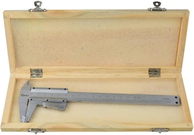 GEKO Vernier schuifmaat - precisie meting - roestvrij staal - 150 mm - auto-lock