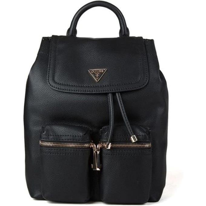 GUESS vrijetijdsrugzak rugzak Manhattan II Flap Backpack Black zwart