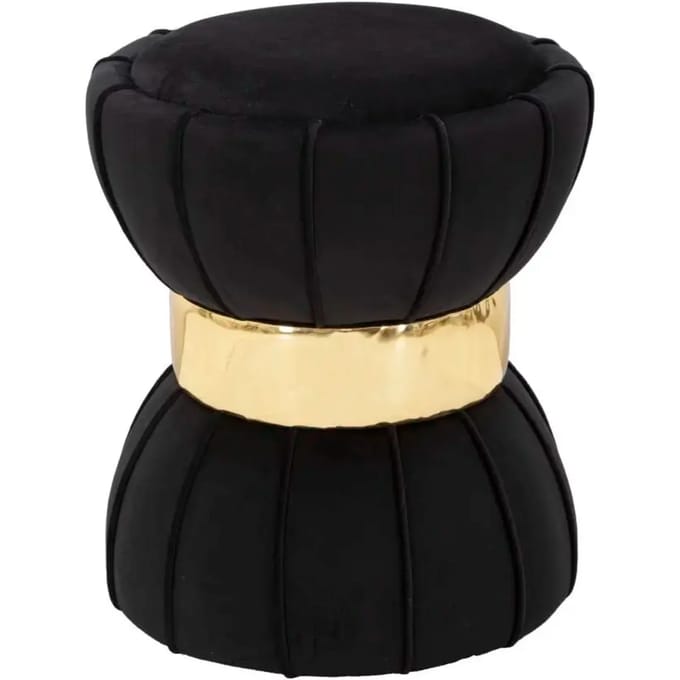 Kruk Flower Black Ø 40×44 cm