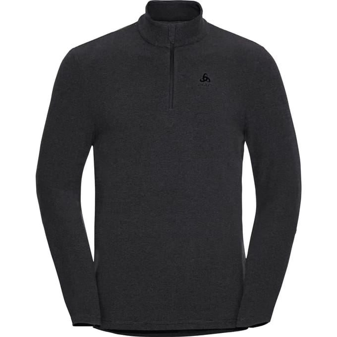 Odlo Middenlaag Loopshirt Halve Rits ROY GRIJS - Maat M