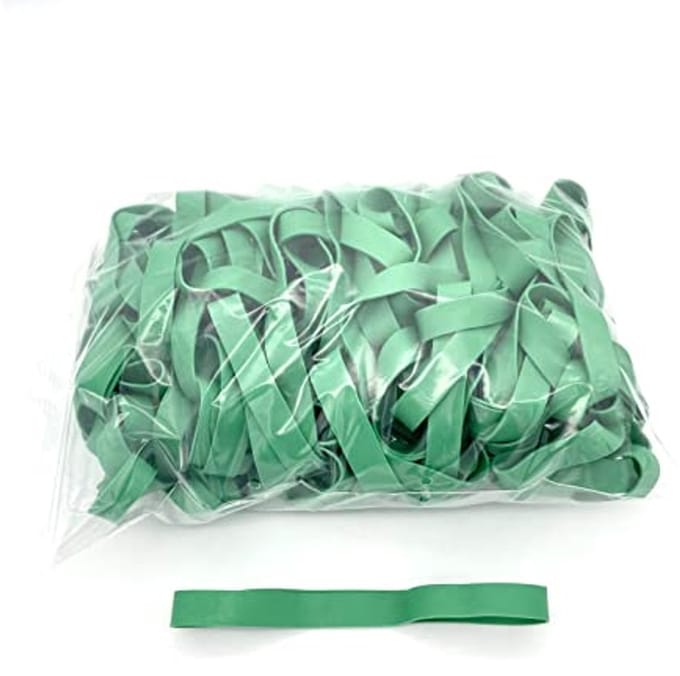 Groene Rubber Elastieken - 200 mm x 15 mm - Zak van 1 kg - Hoogwaardig